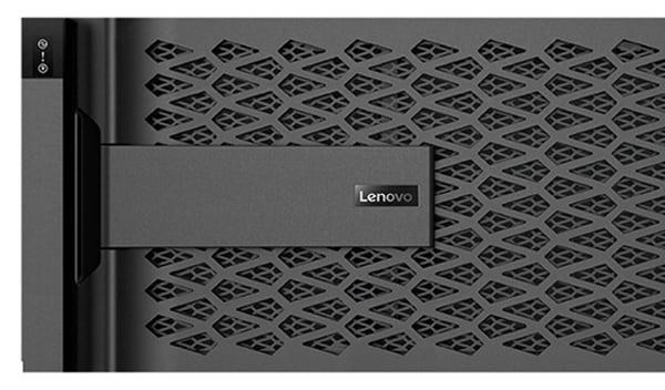 Lenovo ThinkSystem DM7100F All-Flash Array - close up, front facing