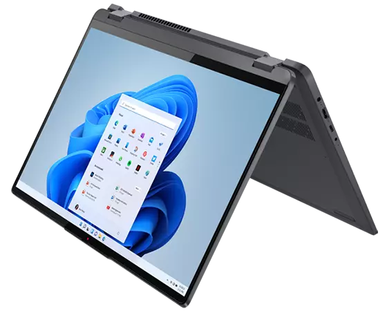 Lenovo IdeaPad Flex 5 Gen 7 (16 » AMD) 2-en-1 ordinateur portable-3/4 vue de droite, mode tente
