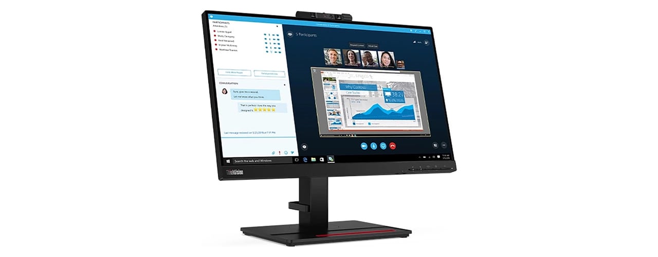 Ecran PC Lenovo Ecran Ordinateur Moniteur PC 61FBMAT6EU IPS LED 21