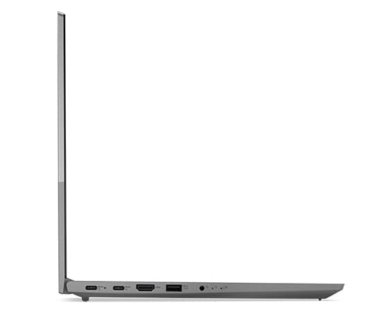 Portable Lenovo ThinkBook 15 Gen 4 (15 » AMD) - profil gauche, couvercle ouvert