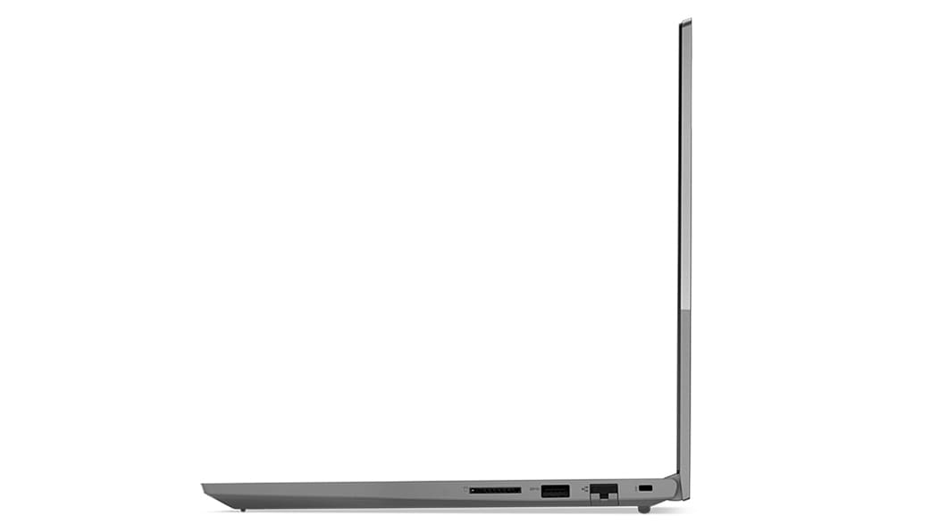 Portable Lenovo ThinkBook 15 Gen 4 (15 » AMD) - profil droit, couvercle ouvert