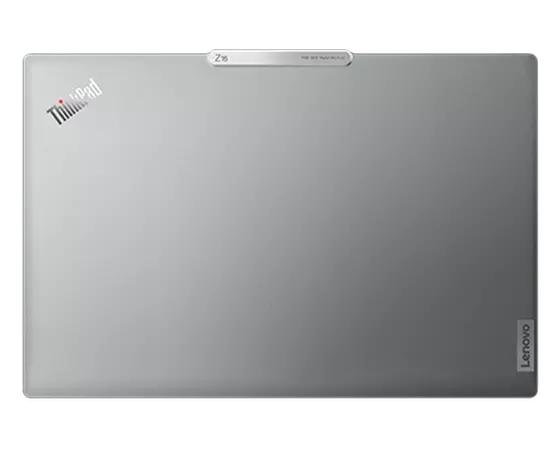 Lenovo ThinkPad Z16 laptop showcasing recycled aluminum chassis. 