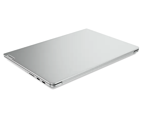 Closed cover of 16 inch Lenovo IdeaPad 5i Pro Gen 7 laptop in Cloud Grey.  