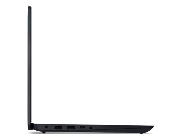 IdeaPad 3i Gen 7-laptop, rechter zijaanzicht met poorten