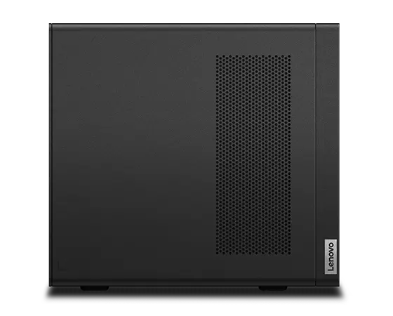 Lato superiore della workstation Lenovo ThinkStation P360 Ultra e ventilazione.