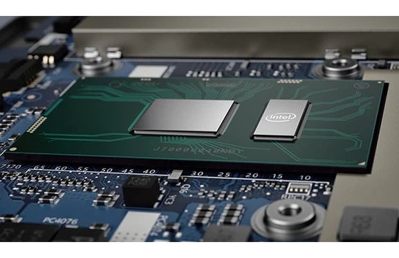 Lenovo Ideapad 530S: closeup of Intel processor