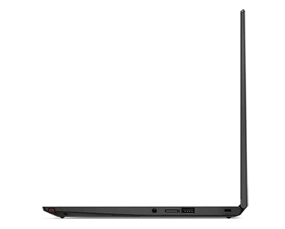 ThinkPad X13 Yoga Gen (13” , Intel) laptop – right view, in laptop mode, with cover open