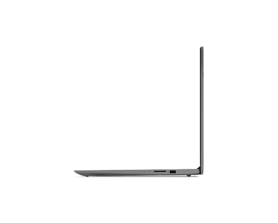 Lenovo V17 Gen 2 (17” Intel) laptop, right view open.