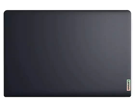 Vista cenital de un Lenovo IdeaPad 3 Gen 7 AMD 17" cerrado, con la tapa visible.