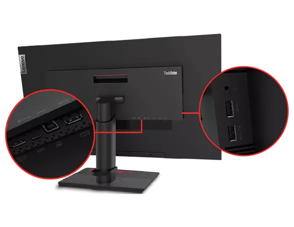 ThinkVision P32p-20 32" 4K UHD Monitor (IPS, 60Hz 4ms, HDMI DP USB-C Ethernet, Phone Holder, Tilt/Swivel/Lift/Pivot)
