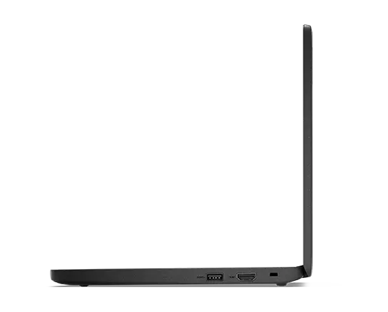 Lenovo 100e Chromebook Gen 3 laptop right side profile view