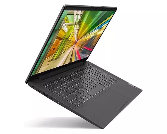 Lenovo IdeaPad 5 (14) AMD, vue de côté montrant les ports