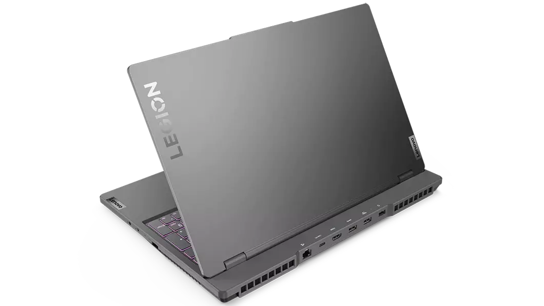 Legion 5i (7.ª geração) de 15'' (38,1 cm, Intel): vista traseira, modelo Storm Grey