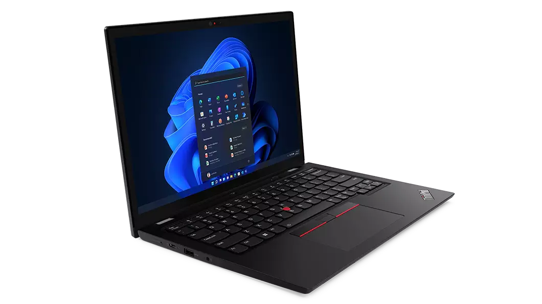 ThinkPad L13 Yoga Gen 3 laptop front-facing right