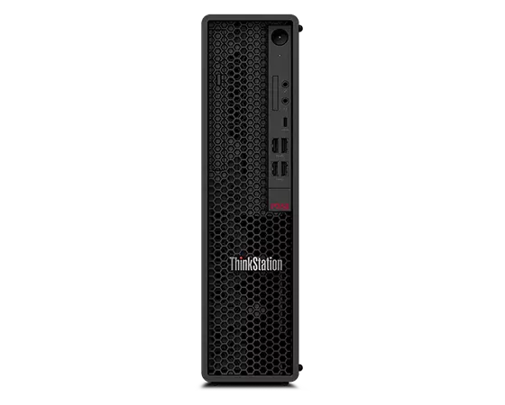 Lenovo ThinkStation P350 SFF workstation—front view, straight-on view