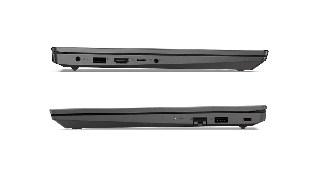 image of two Lenovo V14 Gen 2 (14,Intel) laptops – stacked, showing left and right sides