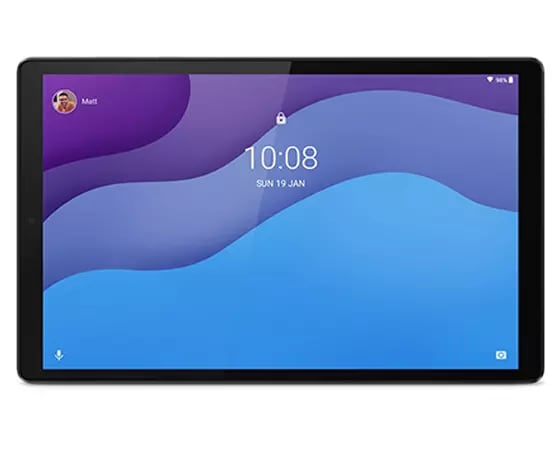 Lenovo Tab M10 HD (2. Gen) vises i liggende tilstand 