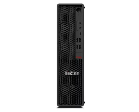 Front view of the ThinkStation P340 SFF workstation.