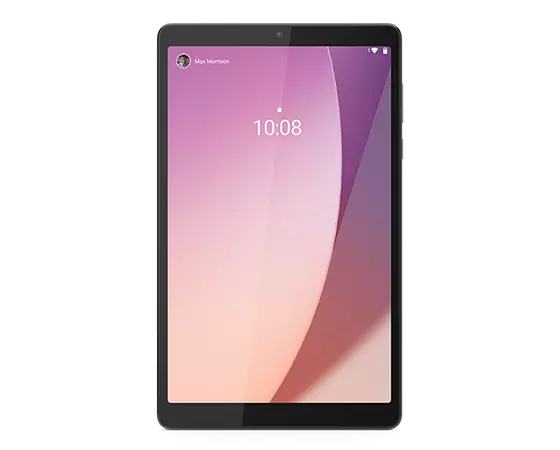 Lenovo Tab M8 Pro Gen 4-nettbrett sett forfra med skjerm på