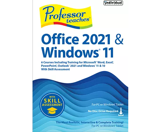 

Professor Teaches Office 2021 & Windows 11 with Skill Assessment