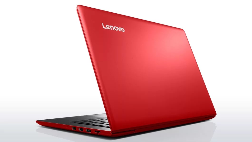 Lenovo Ideapad 510S (14) in Red, Back Right Side View