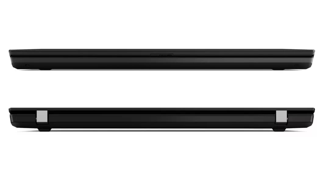 Front and back views of the ThinkPad L490 laptop, closed