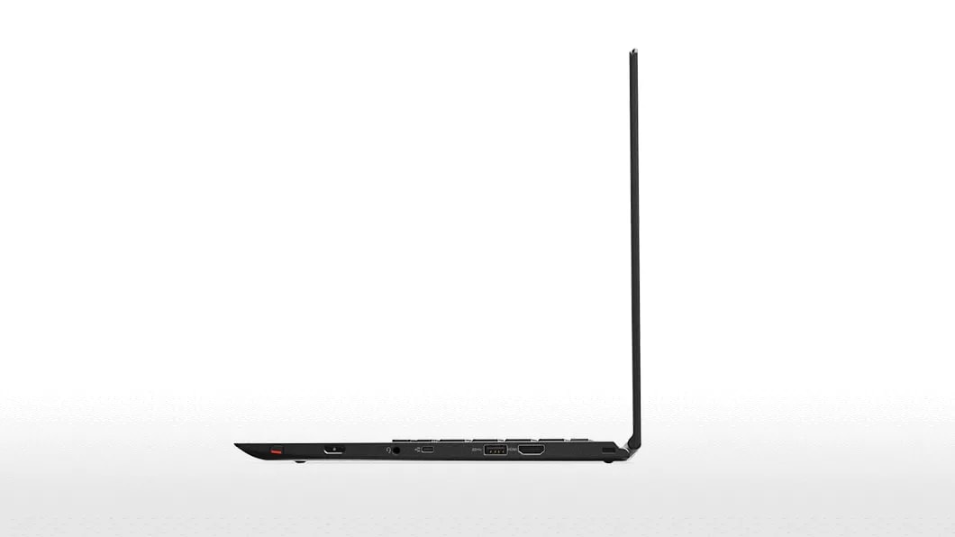 Lenovo ThinkPad X1 Yoga in Black Right Side View Open 90 Degrees