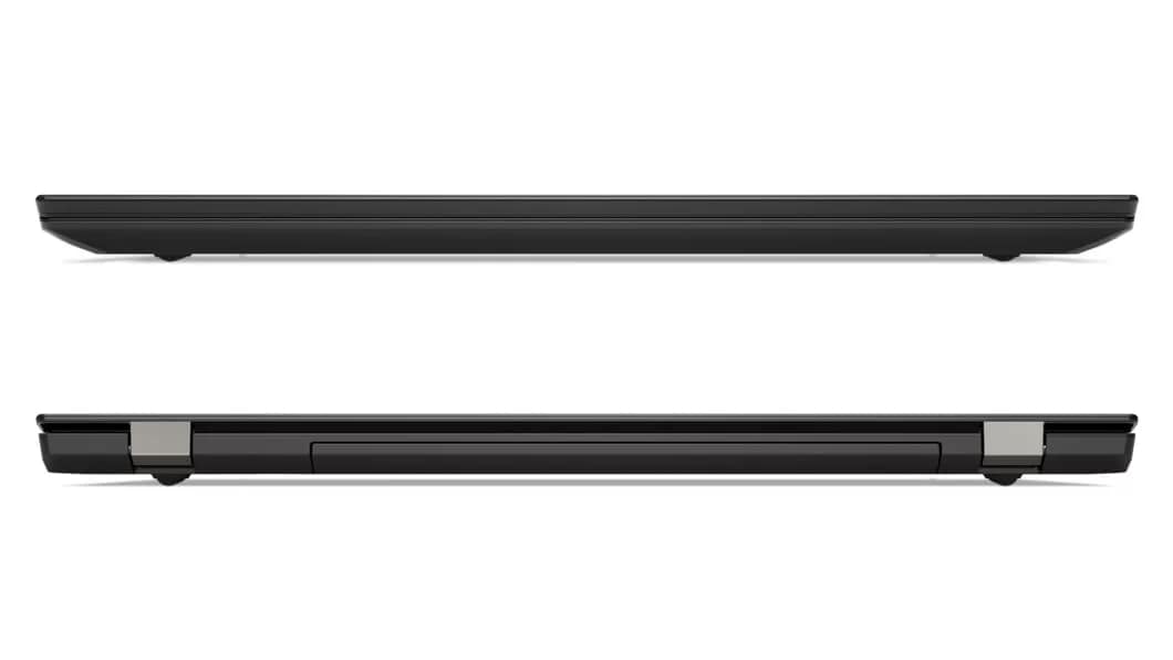 Lenovo ThinkPad T580 - Side-on view, showing the thinness of the 15 laptop