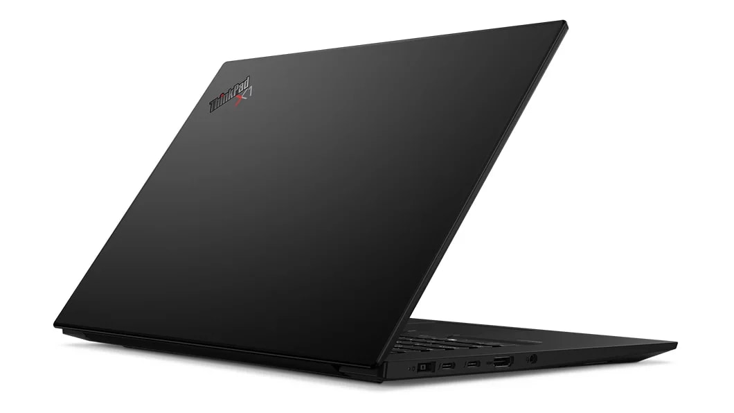 Diagonal-back Back-facing ThinkPad X1 Extreme open 45 degrees