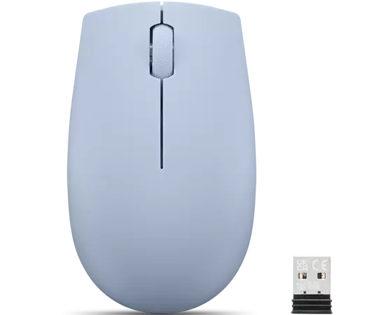 

2 Lenovo 300 Wireless Compact Mouse (Frost Blue)