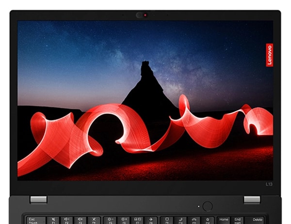 Lenovo ThinkPad L13 Gen 4, Ansicht von vorne mit Blick auf das beeindruckende 33 cm (13