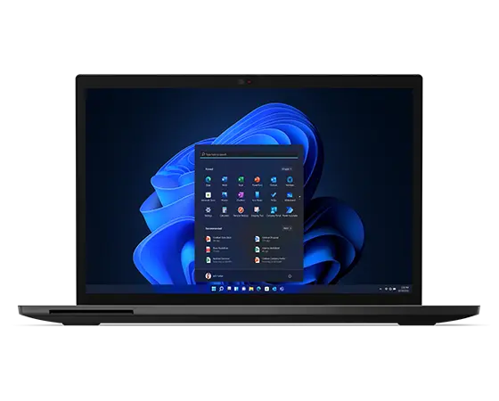 Front-side of Lenovo Thinkpad L13 Yoga Gen4 showcasing Windows 11 Pro on screen.