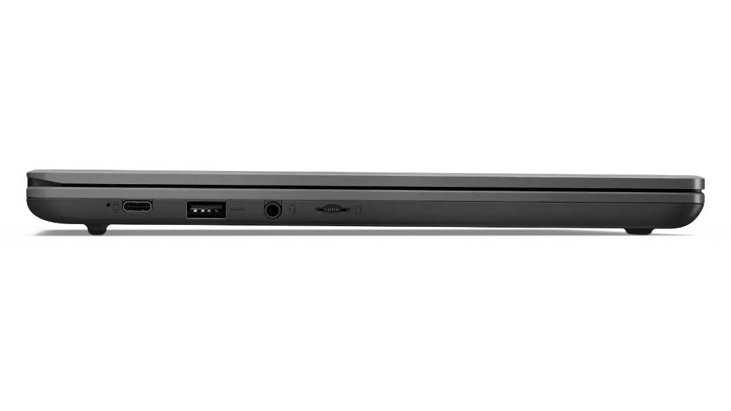 Vista lateral izquierda del Chromebook IdeaPad 3 de 6.ª generación (35,56 cm (14'') AMD)