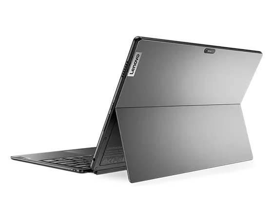Rear view of IdeaPad Duet 5i Gen 8 laptop with detachable Bluetooth keyboard and stand
