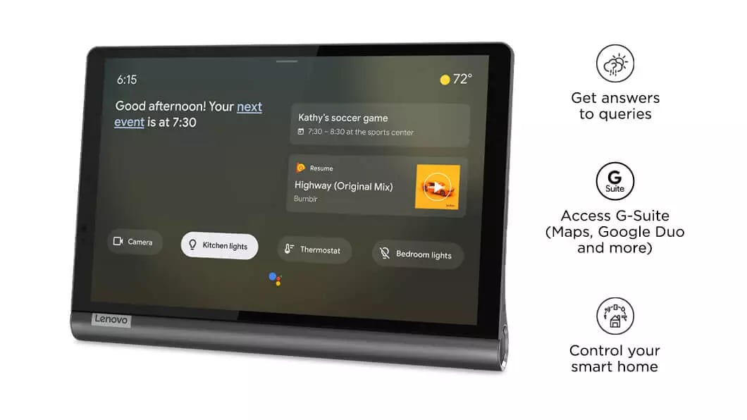 Lenovo Yoga Smart Tab with the Google Assistant