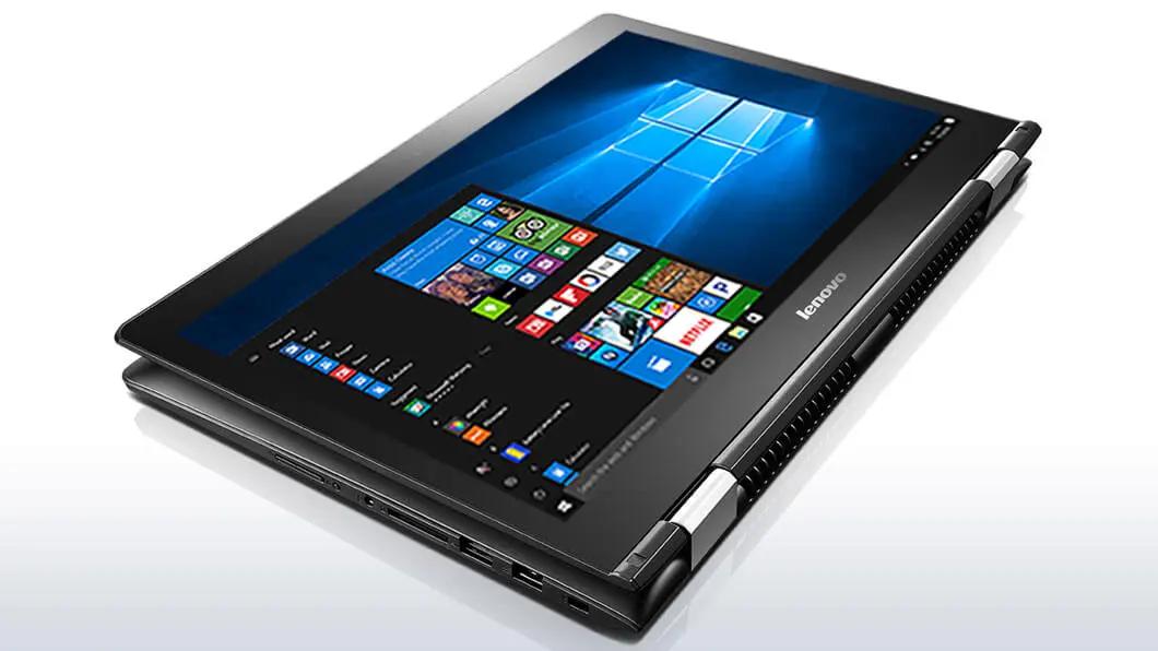 Lenovo yoga 500-14ibd | 1920 x 1080 | 4gb | 500gb ssd | intel i3-5005u | geforce 920m | poslovni prenosnik 4 Lenovo yoga 500 v tabličnem načinu s 360 stopinjskim tečajem