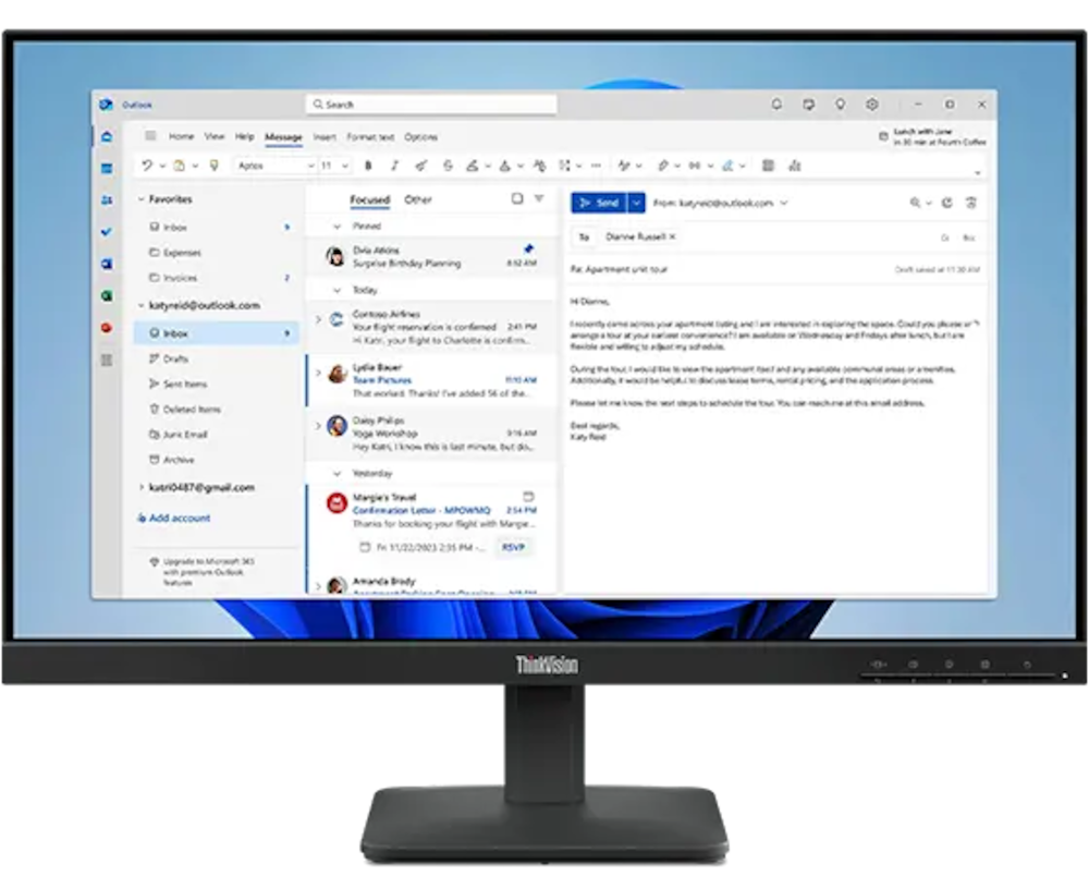 Monitor ThinkVision S24-4e de 23.8" IPS FHD
