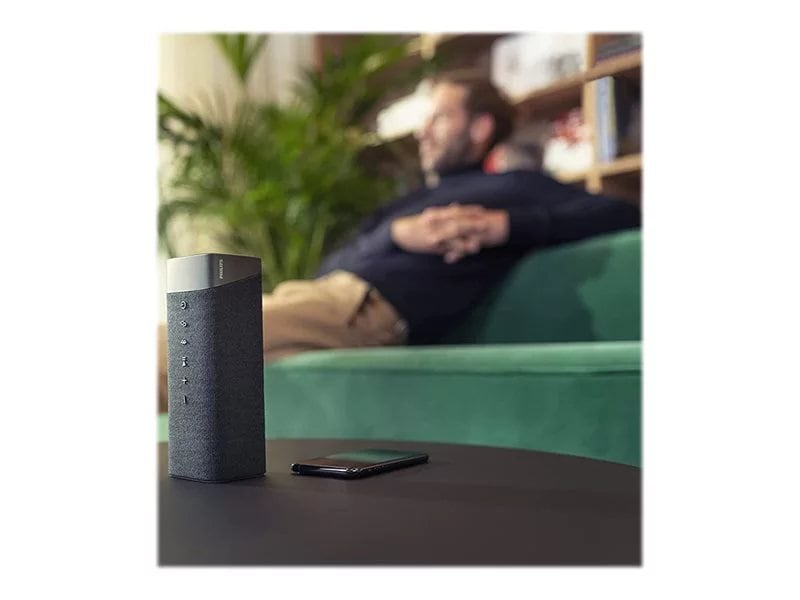 Philips S7505 Wireless Bluetooth Hours Ready, - Waterproof, 20 Speaker Sound, Large IPX7 Power-Bank, US with Shower Lenovo Gray Built-in | Bold Large to Up Playtime, Size