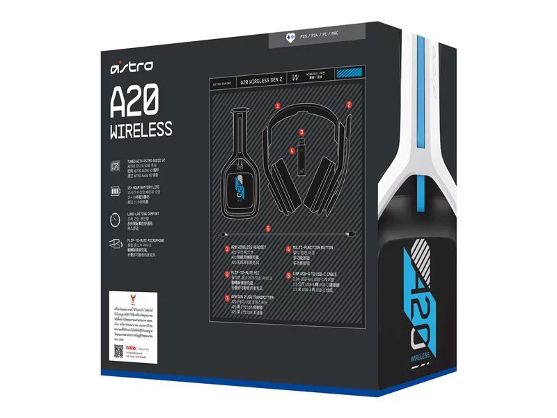 ASTRO Gaming A20 Wireless Headset Gen 2 for PlayStation