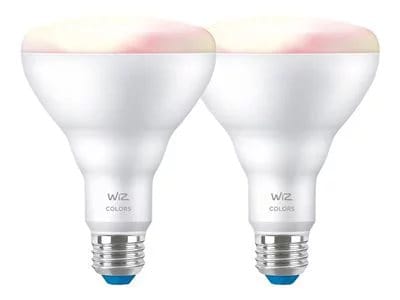 Philips Hue WiZ Colors LED Spot Bub 7W BR30 E26 (2 pack) 78232670 Lenovo US