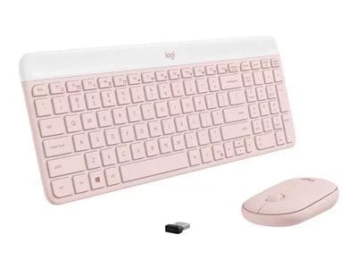 Logitech MK470 Ultra-Slim Quiet Wireless Keyboard & Mouse Combo Set - Rose