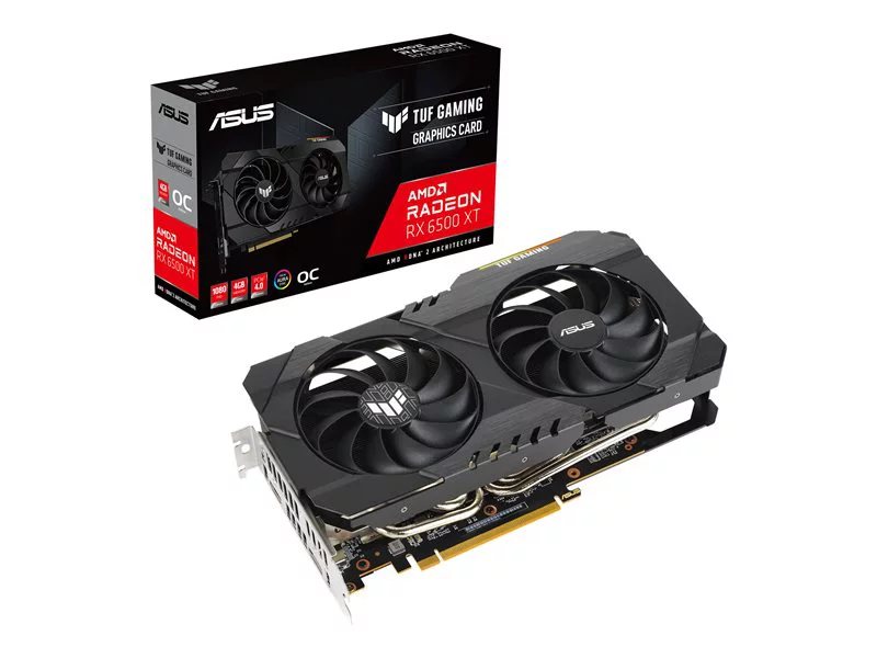 ASUS TUF Gaming AMD Radeon RX6500 OC Edition Graphics Card