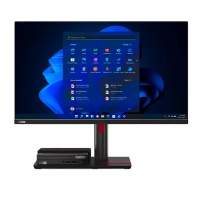 ThinkCentre TIO Flex 22i 21,5 inch FHD Monitor (IPS Panel, 60Hz, 4ms, HDMI+VGA+DP, build in USB-A + DP port for Tiny and USB-B + DP cable ports for monitor, USB Hub)