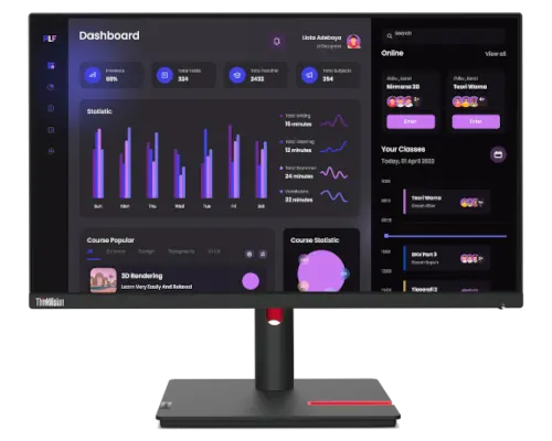 Lenovo ThinkVision モニター本体T24i-30 ThinkVision T22i-30(21.5型/1920×1080/IPS/高さ・縦回転