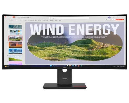 ThinkVision T34WD-40(34型ウルトラワイド曲面/3440×1440/VA/USB-C