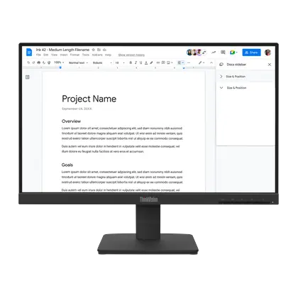 Lenovo Monitor ThinkVision S22-4e de 21,5" //
