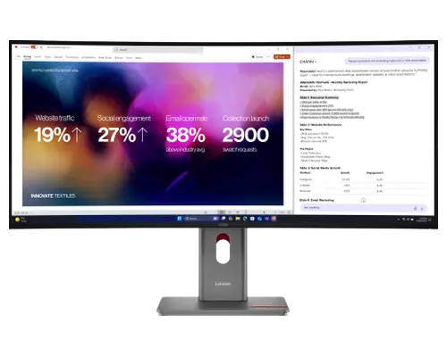 Lenovo ThinkVision P40WD-40 40" WUHD Curved Docking 顯示器