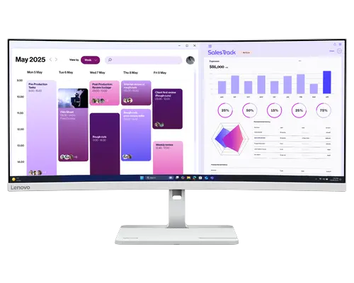 Lenovo 34" WQHD 120Hz 1500R Curved Monitor 68F0GAC3AU