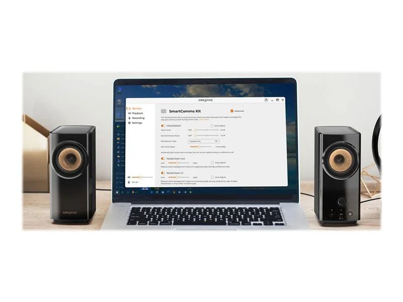 Creative T60 2.0 Compact Portable HiFi Desktop Speakers (Black