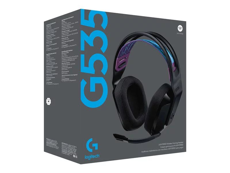 Logitech G535 LIGHTSPEED Wireless Gaming Headset - Black
